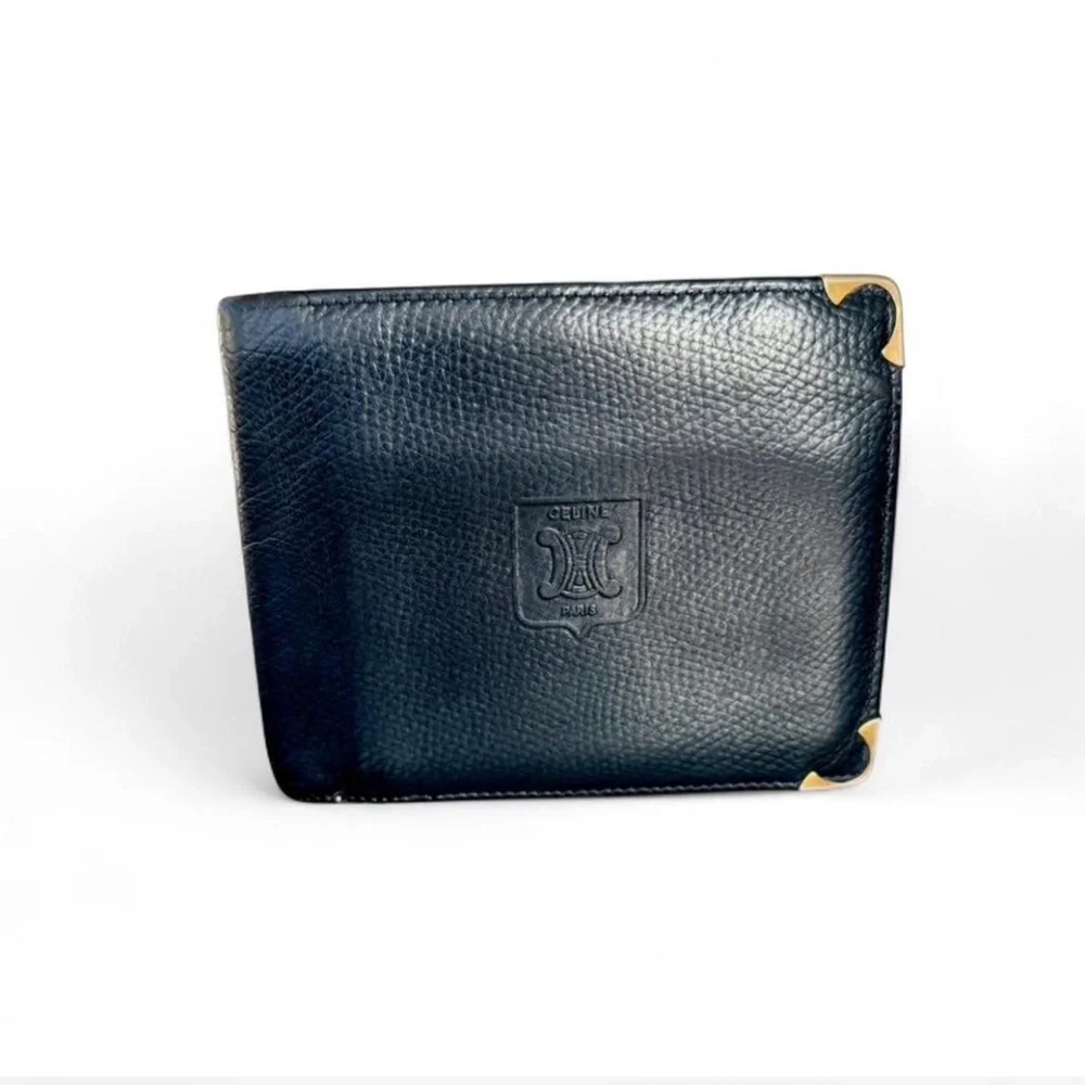 Celine Black Leather Wallet